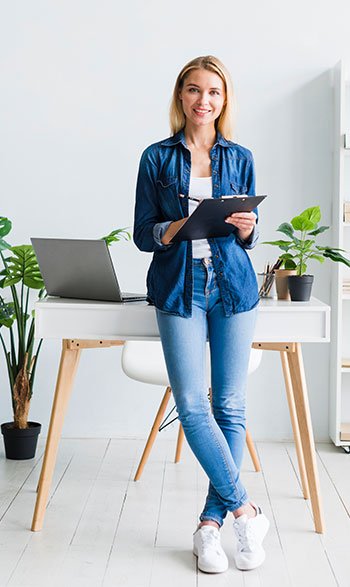 woman on work